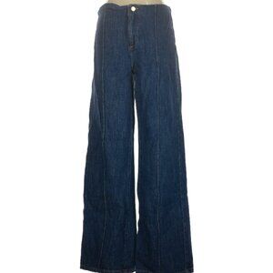 Zara size 4 dark wash, wide leg, and mide rise